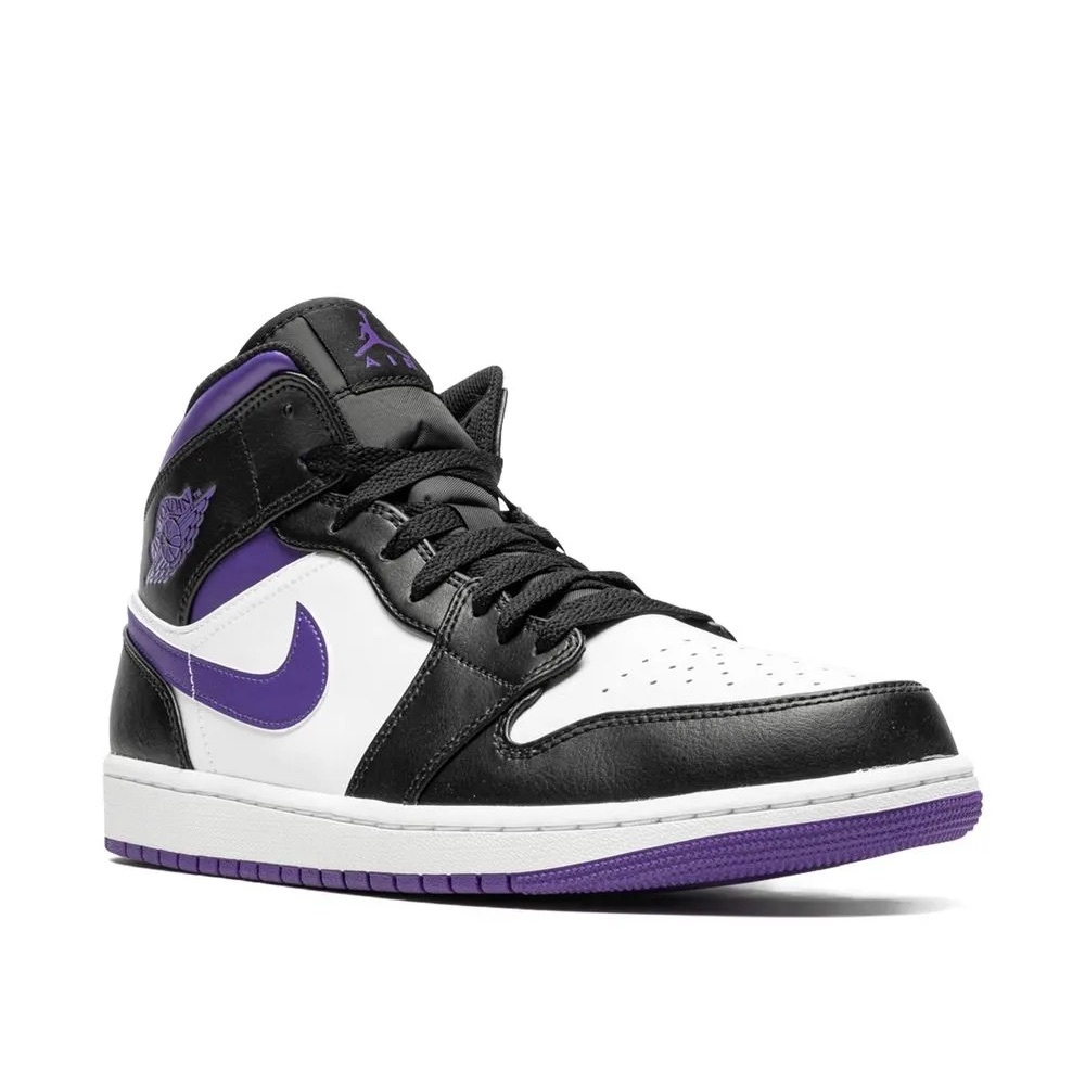 JORDAN Air Jordan 1 Mid sneakers Size 9 Toddler Purple/Black - Picture 9 of 9